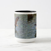 成熟バルドイーグル狩りワイルドライフアート ツートーンマグカップ (中央)