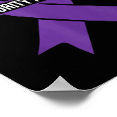 成熟前認識度月紫リボン ポスター (角)