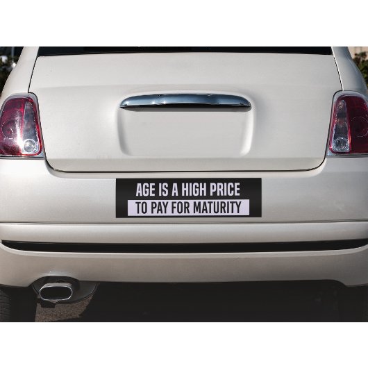 成熟度おもしろいバンパーステッカー バンパーステッカー