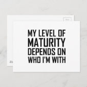 成熟度 ポストカード (正面/裏面)