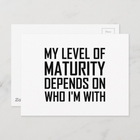 成熟度 ポストカード (正面/裏面)