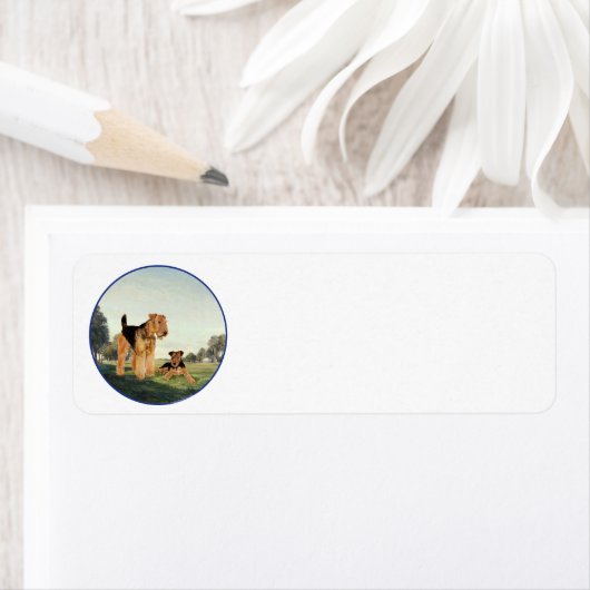 成犬と子犬 ラベル (インサイチュ)