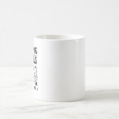 成績をつけるのは人格形成 – 面白い先生マグカップ デザイン コーヒーマグカップ (中央)