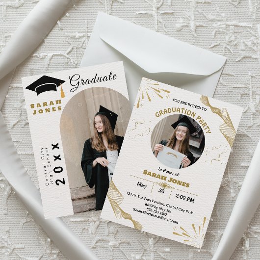 成績を記録する：卒業パーティー 招待状