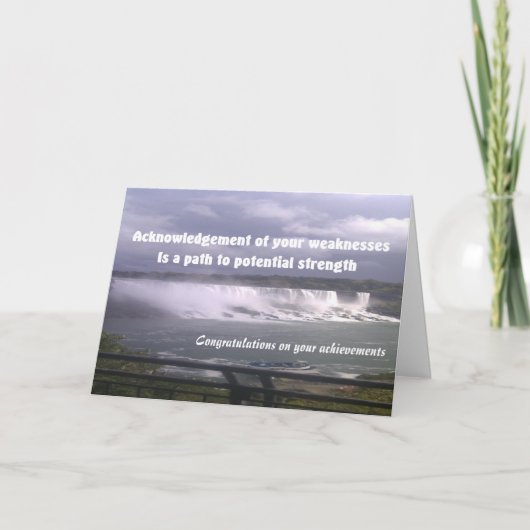 成績表の感謝状 カード (正面)