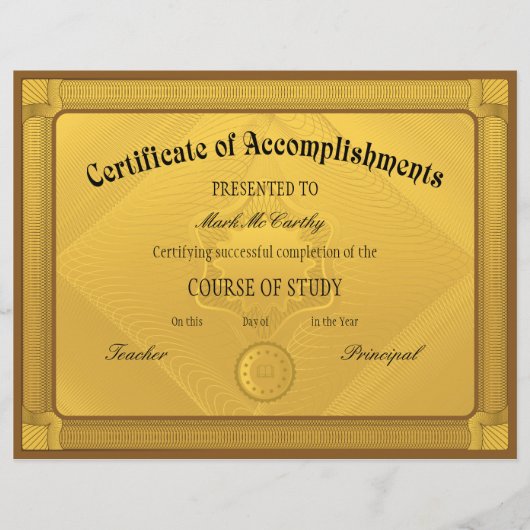 成績証明書テンプレート チラシ (正面)