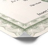 成績証明書 ポスター (角)