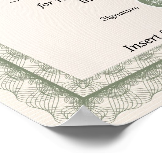 成績証明書 ポスター (角)