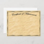 成績証明書 ポストカード (正面/裏面)