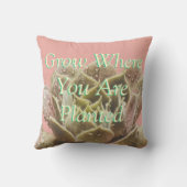 成長あなたが植えられている場所フローラ枕 クッション (裏面)