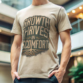 成長が盛オーガニックんグランジタイポグラフィ Tシャツ