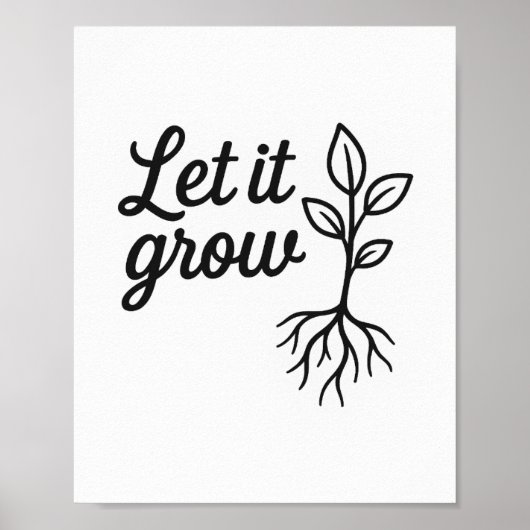 成長させる – Botanical Wall ポスター (正面)