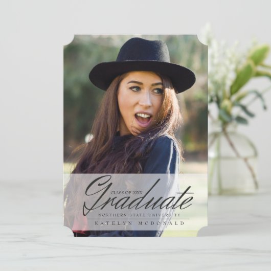 成長した及びEleganの卒業生、卒業の発表 招待状 (スタンド正面)