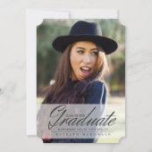 成長した及びEleganの卒業生、卒業の発表 招待状 (正面)