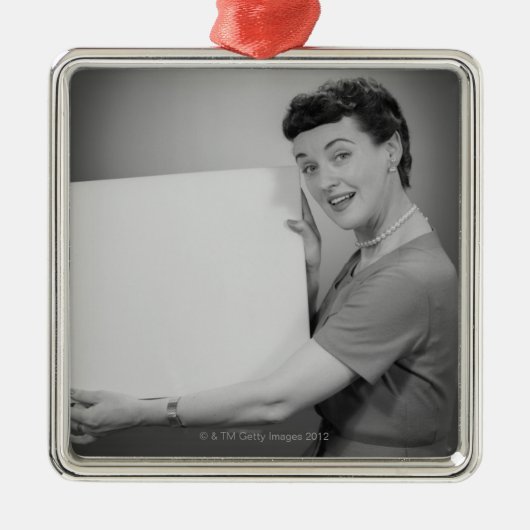 成長した女性 メタルオーナメント (正面)