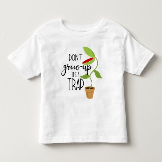 成長しないで金星フライトラップおもしろいカーだ トドラーTシャツ (正面)