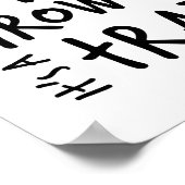 成長しないトラップポスタープリント ポスター (角)