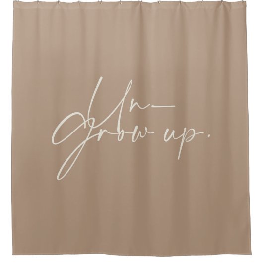 成長しない シャワーカーテン (正面)