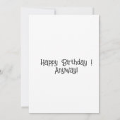 成長しなければならなかった誕生日カード！ 招待状 (裏面)