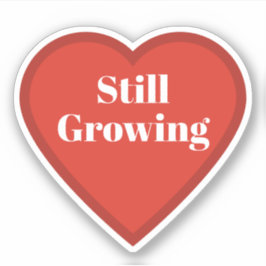 成長し続けるハートステッカー - 共感できるステッカー シール