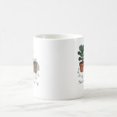 成長し続ける植物 ポジティブな自然の引用 コーヒーマグカップ (中央)