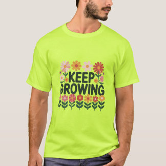 成長し続ける花 Tシャツ