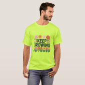 成長し続ける花 Tシャツ (正面フル)