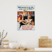 成長し、自分自身の生産ができる ポスター (キッチン)