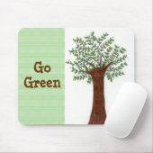 成長するツリー – 環境にやさしいことをしよう マウスパッド (マウス)