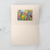 成長するハートすべて大事な行事/カー空白のド サンキューカード (内部)