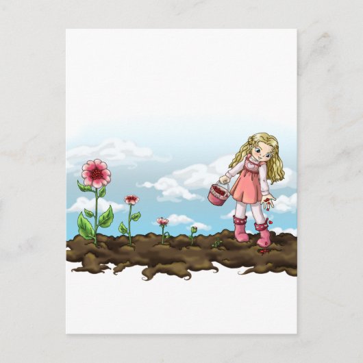 成長するハート ポストカード (正面)