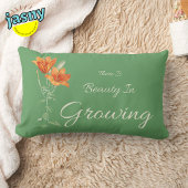 成長するフローラトラのユリに美しいがある ランバークッション