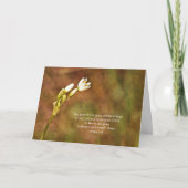 成長するワイルドフラワーの聖なる書物、 経典カードが考えを送る カード (正面)