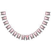 成長する二人の高速レースカーボーイ男の子2歳の誕生日 バンティングフラッグ (全)