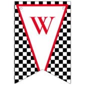 成長する二人の高速レースカーボーイ男の子2歳の誕生日 バンティングフラッグ (第2の旗)