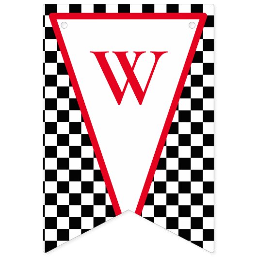 成長する二人の高速レースカーボーイ男の子2歳の誕生日 バンティングフラッグ (第2の旗)