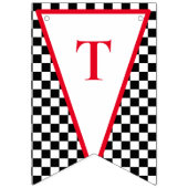 成長する二人の高速レースカーボーイ男の子2歳の誕生日 バンティングフラッグ (第1の旗)