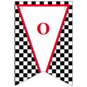 成長する二人の高速レースカーボーイ男の子2歳の誕生日 バンティングフラッグ (第3の旗)