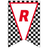 成長する二人の高速レースカーボーイ男の子2歳の誕生日 バンティングフラッグ (第2の旗)