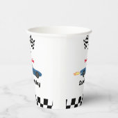 成長する二人の高速レースカーボーイ男の子2歳の誕生日 紙コップ (右)