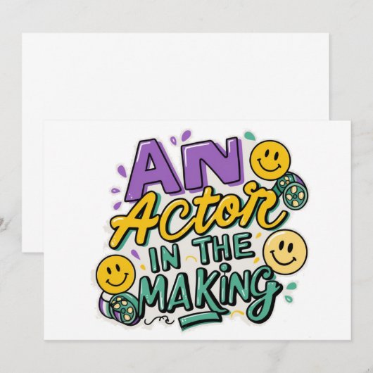 成長する俳優 招待状 (正面/裏面)