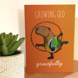 成長する古い優雅なキャピバラ体操選手の漫画