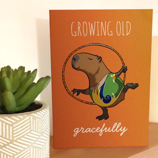 成長する古い優雅なキャピバラ体操選手の漫画