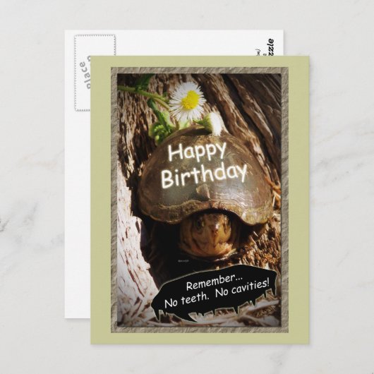 成長する古い誕生日 ポストカード (正面/裏面)