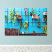 成長する壁 キャンバスプリント (インサイチュ (ウッドフロア))