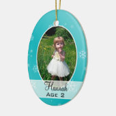 成長する子供たち数々の – 写真クリスマスオーナメント セラミックオーナメント (左)