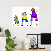 成長する少年 ポスター (ホームオフィス)