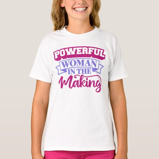 成長する強く美しい女性 Tシャツ (正面)