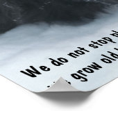 成長する感動的古い引用文縁どコリー ポスター (角)