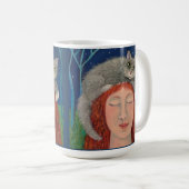 成長する灰色 コーヒーマグカップ (正面右)